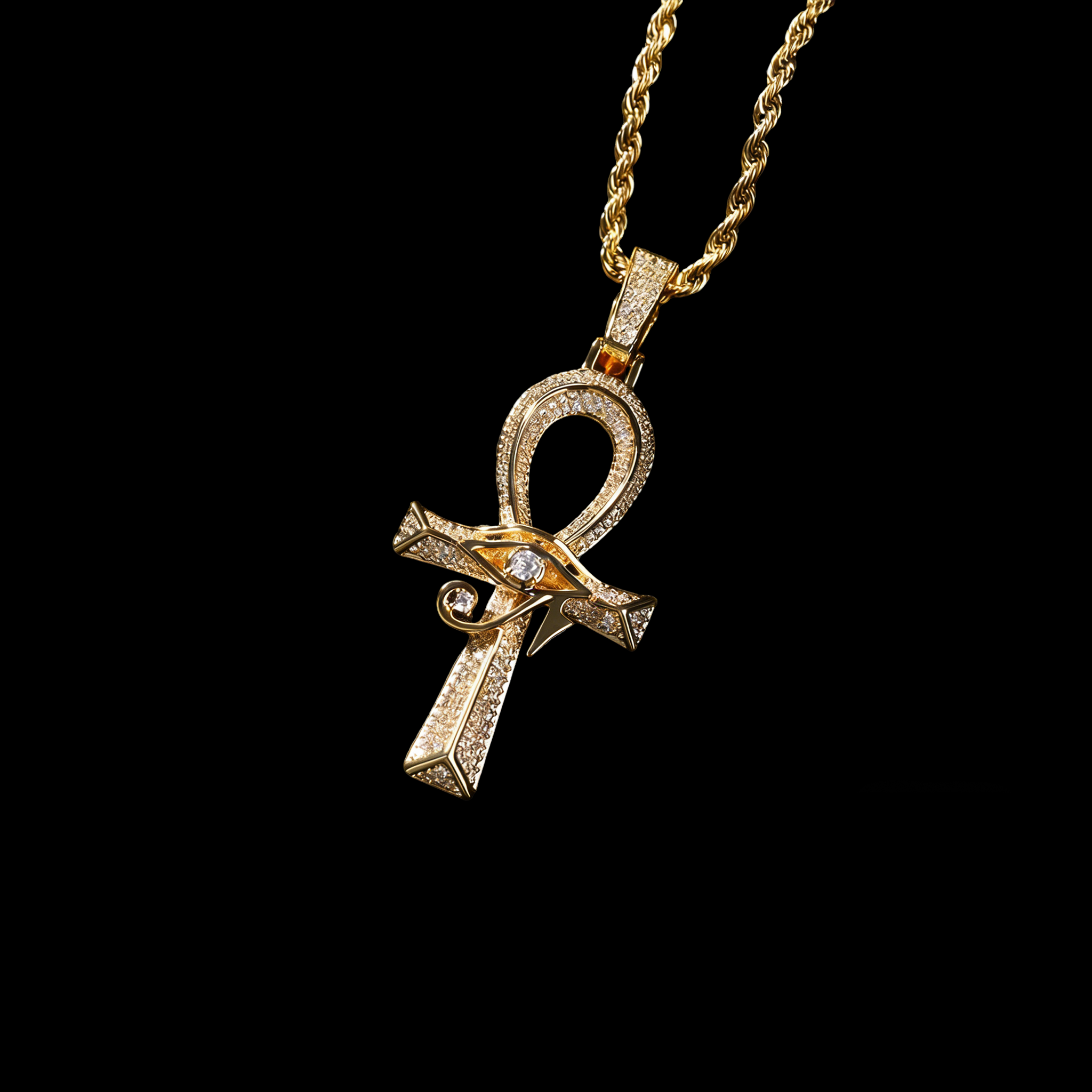 Radiant Guardian · Horus Eye Ankh Necklace
