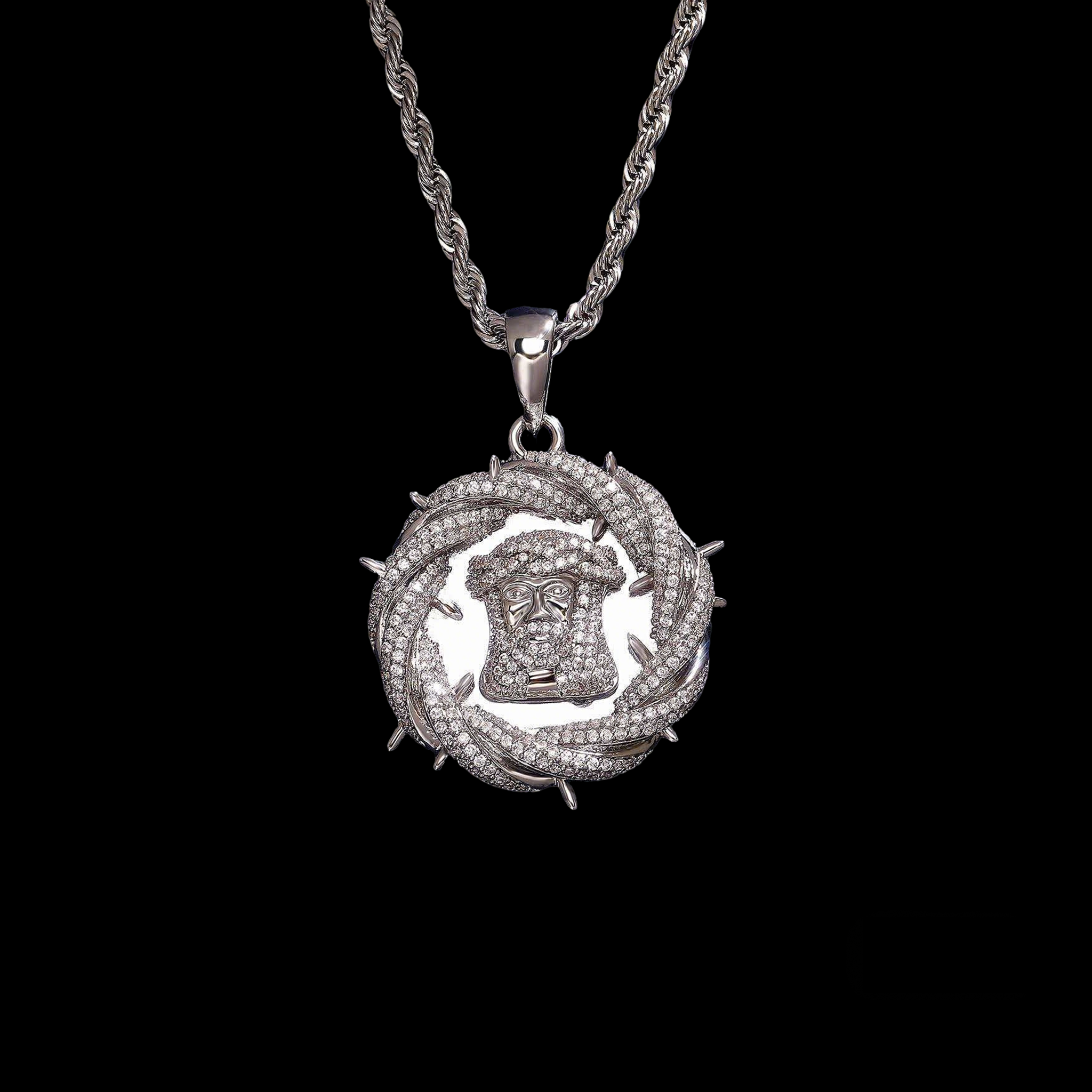 Thorn Wreath Icon Necklace