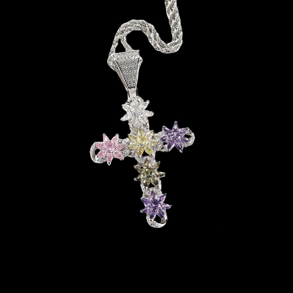 Radiant Guardian Cross Necklace