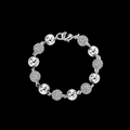 Silver Radiance Star Gravel Bracelet