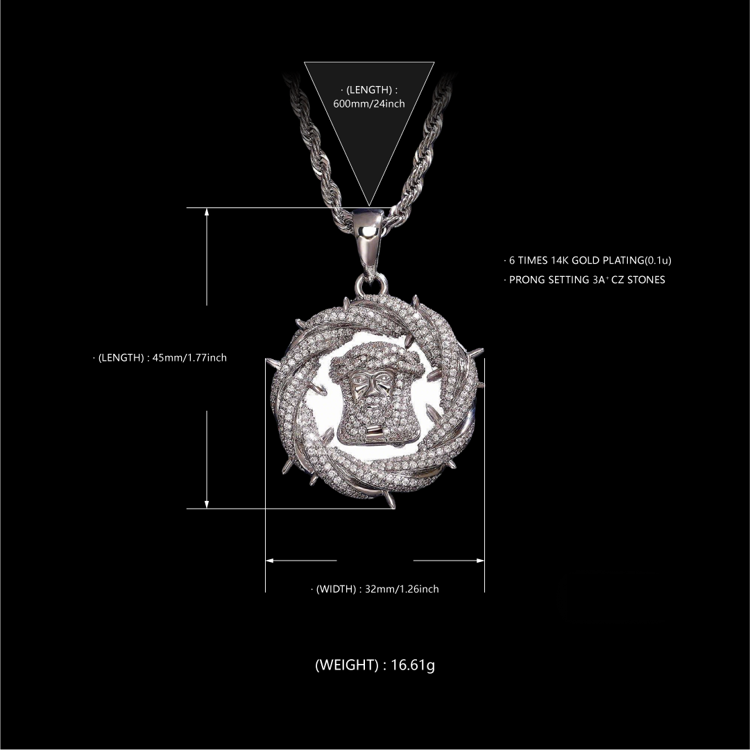 Thorn Wreath Icon Necklace