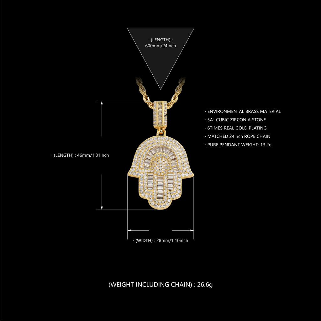 Guardian Hand Pendant Necklace
