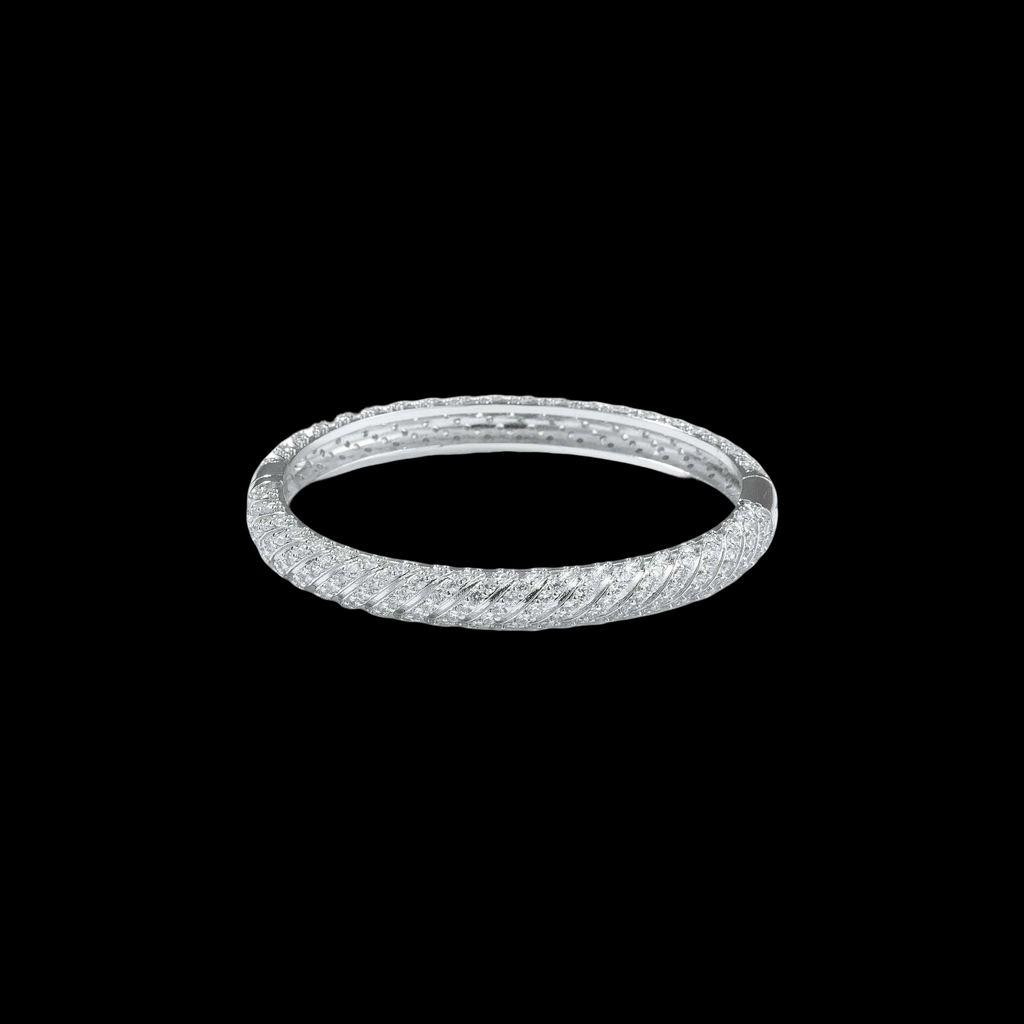 Luminous Spiral Bangle