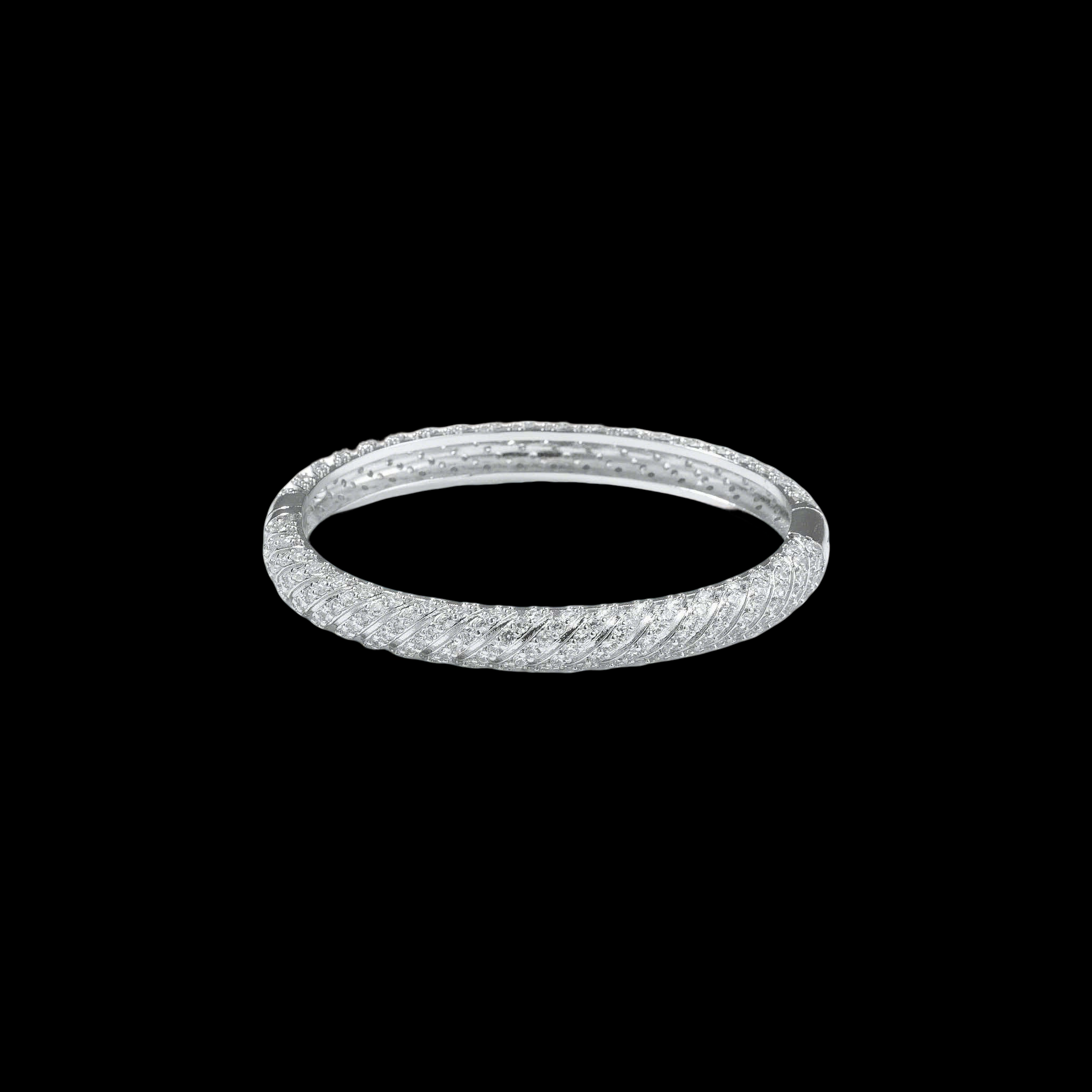 Luminous Spiral Bangle